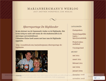 Tablet Screenshot of marjanbergmans.wordpress.com