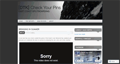 Desktop Screenshot of checkyourpins.wordpress.com