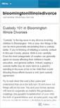 Mobile Screenshot of bloomingtonillinoisdivorce.wordpress.com