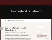 Tablet Screenshot of bloomingtonillinoisdivorce.wordpress.com