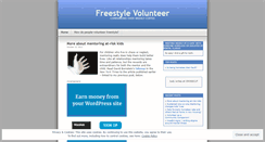 Desktop Screenshot of freestylevolunteer.wordpress.com