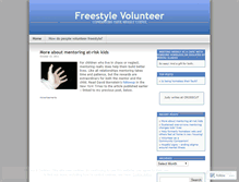 Tablet Screenshot of freestylevolunteer.wordpress.com