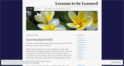 Desktop Screenshot of lessonstobelearned462.wordpress.com