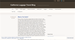 Desktop Screenshot of californialuggage.wordpress.com