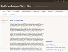 Tablet Screenshot of californialuggage.wordpress.com
