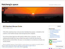 Tablet Screenshot of haichengtu.wordpress.com