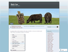 Tablet Screenshot of blackcow.wordpress.com