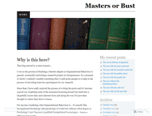Tablet Screenshot of mastersorbust.wordpress.com