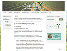 Tablet Screenshot of croplifefoundation.wordpress.com