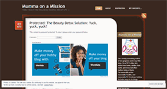 Desktop Screenshot of mummaonamission.wordpress.com