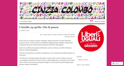 Desktop Screenshot of cinziacolombo.wordpress.com