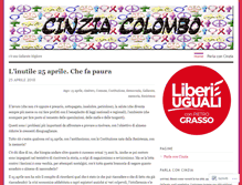 Tablet Screenshot of cinziacolombo.wordpress.com