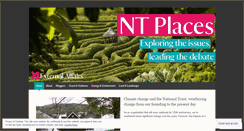 Desktop Screenshot of ntplanning.wordpress.com