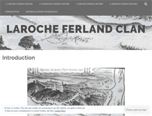 Tablet Screenshot of larocheferlandclan.wordpress.com