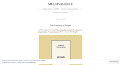 Desktop Screenshot of multivalence.wordpress.com