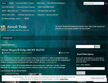 Tablet Screenshot of airsofttests.wordpress.com