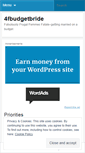 Mobile Screenshot of 4fbudgetbride.wordpress.com