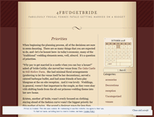 Tablet Screenshot of 4fbudgetbride.wordpress.com