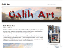 Tablet Screenshot of galihart.wordpress.com