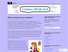 Tablet Screenshot of comicstripart.wordpress.com