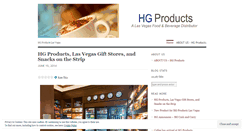 Desktop Screenshot of hgproducts.wordpress.com