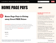 Tablet Screenshot of homepagepays.wordpress.com