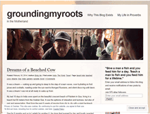 Tablet Screenshot of groundingmyroots.wordpress.com