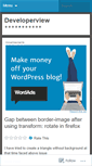Mobile Screenshot of developerview.wordpress.com