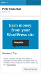 Mobile Screenshot of pickcollector.wordpress.com