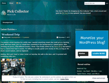 Tablet Screenshot of pickcollector.wordpress.com