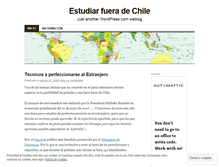 Tablet Screenshot of estudiandofueradechile.wordpress.com