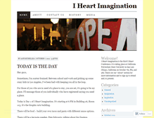 Tablet Screenshot of iheartimagination.wordpress.com