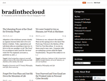 Tablet Screenshot of bradinthecloud.wordpress.com