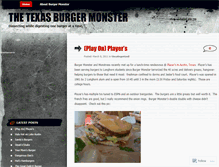 Tablet Screenshot of burgermonster.wordpress.com