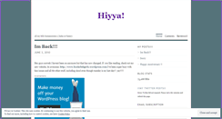Desktop Screenshot of hiyya.wordpress.com