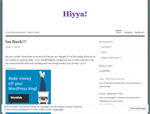 Tablet Screenshot of hiyya.wordpress.com