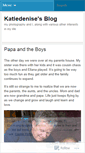 Mobile Screenshot of katiedenise.wordpress.com