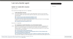 Desktop Screenshot of iamnotaborderagent.wordpress.com