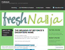 Tablet Screenshot of freshnaija.wordpress.com