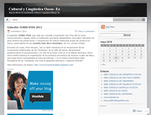 Tablet Screenshot of culturalylinguisticaoscoseo.wordpress.com