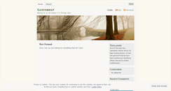 Desktop Screenshot of lostsheep.wordpress.com