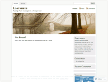 Tablet Screenshot of lostsheep.wordpress.com