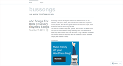 Desktop Screenshot of bussongs.wordpress.com