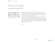 Tablet Screenshot of bussongs.wordpress.com