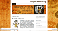 Desktop Screenshot of fragrantofferingllc.wordpress.com