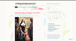 Desktop Screenshot of biografiadossantos3.wordpress.com
