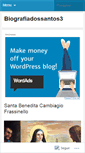 Mobile Screenshot of biografiadossantos3.wordpress.com