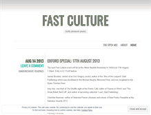 Tablet Screenshot of fastculturepoetry.wordpress.com