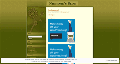 Desktop Screenshot of nikhomk.wordpress.com