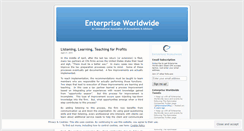 Desktop Screenshot of enterpriseworldwide.wordpress.com